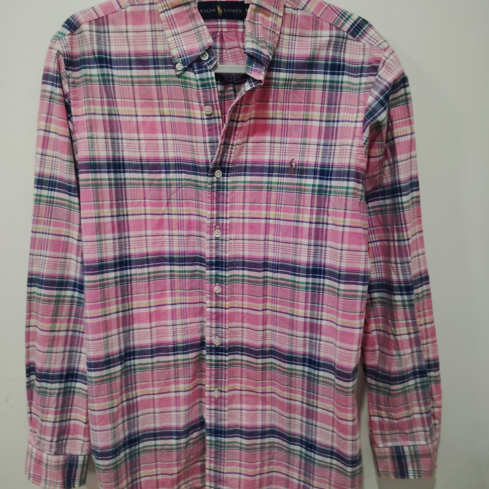 Ralph Lauren Pink Plaid Men's Shirt